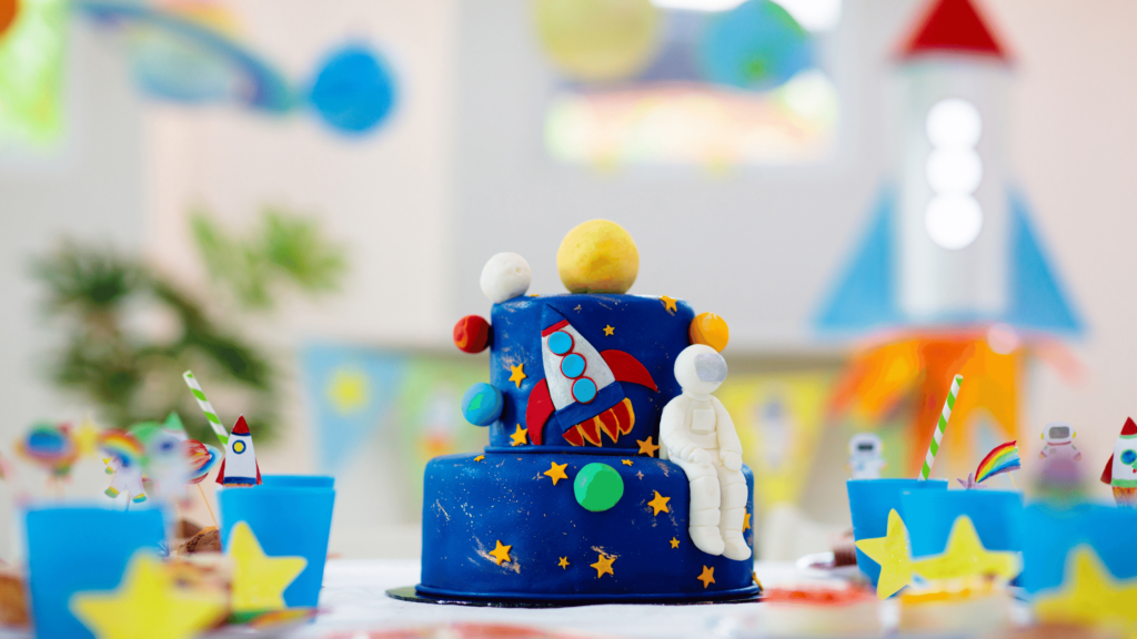 Space  birthday theme for girls 