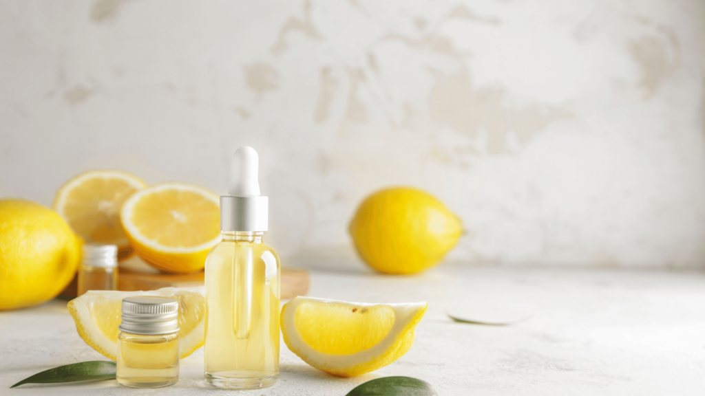 Lemon essential oil for skincare and health care