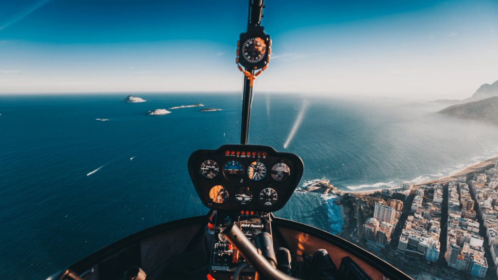 Helicopter ride as an experience gift