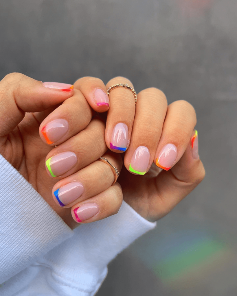 Pride French Tips