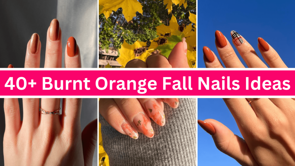 Burnt orange nails