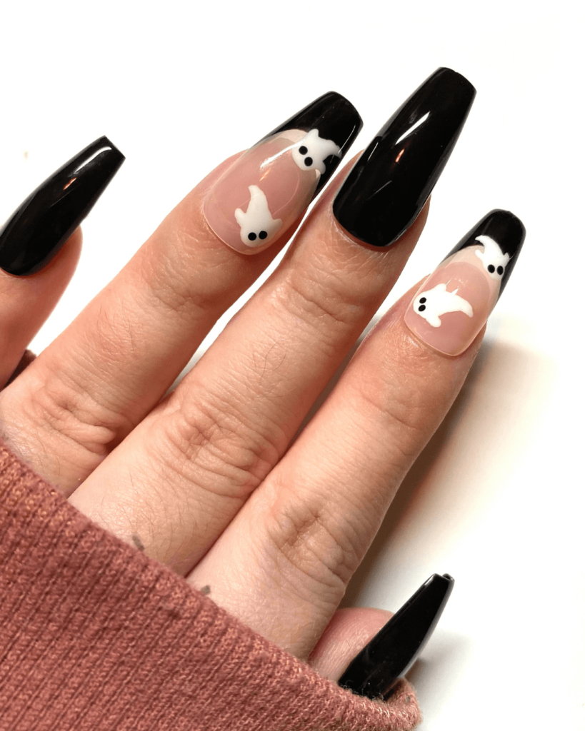 Nude Ghost Nail Ideas