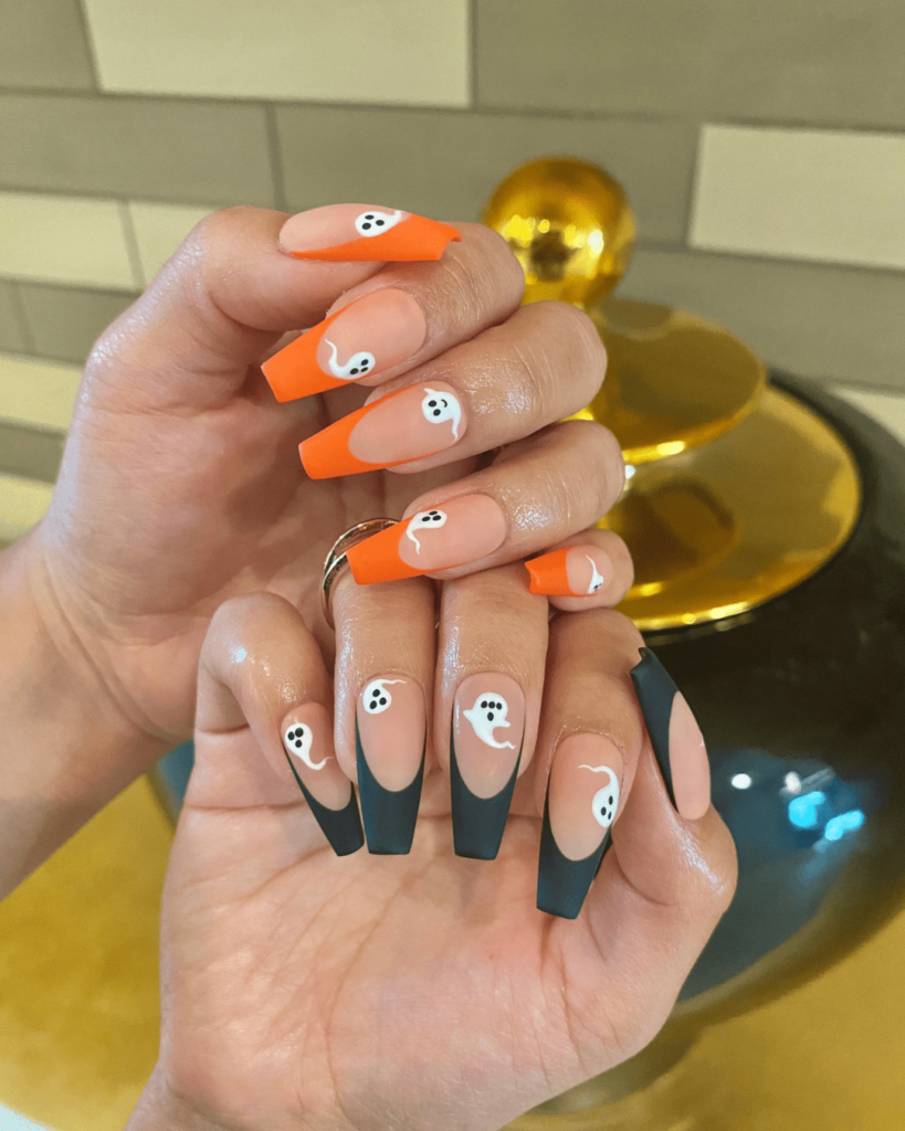French Ghosts Nails Ideas