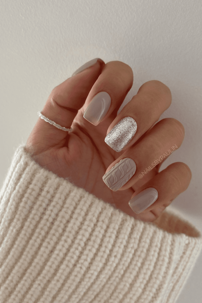 Enchanting Sweater Nail Designs for Christmas